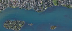 Google Image of Dorval Islands c. 2022